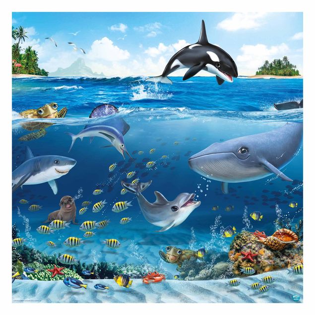 Fototapeter stränder Animal Club International - Underwater World With Animals