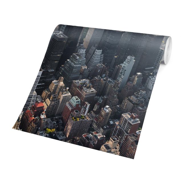 Fototapeter grått Upper Manhattan New York City