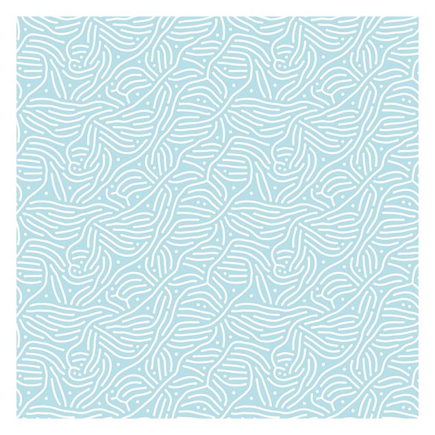 Tapeter Playful Pattern With Lines And Dots In Light Blue