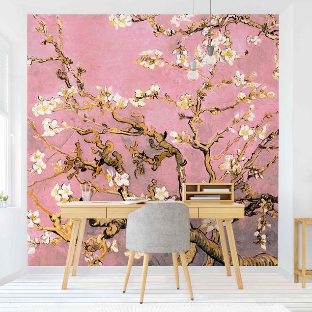Konststilar Pointillism Vincent Van Gogh - Almond Blossom In Antique Pink