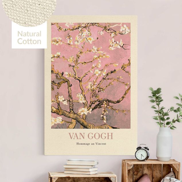Konststilar Impressionism Vincent van Gogh - Almond Blossom In Pink - Museum Edition