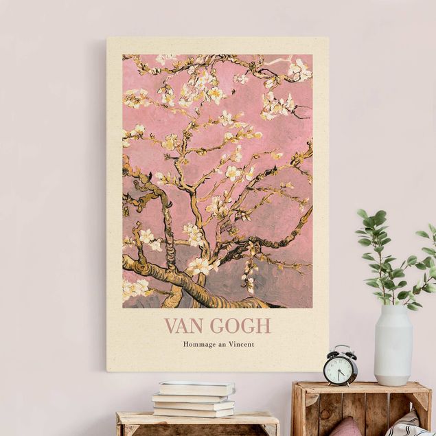 Konststilar Pointillism Vincent van Gogh - Almond Blossom In Pink - Museum Edition