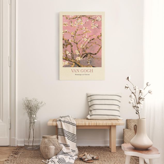 Konststilar Post Impressionism Vincent van Gogh - Almond Blossom In Pink - Museum Edition