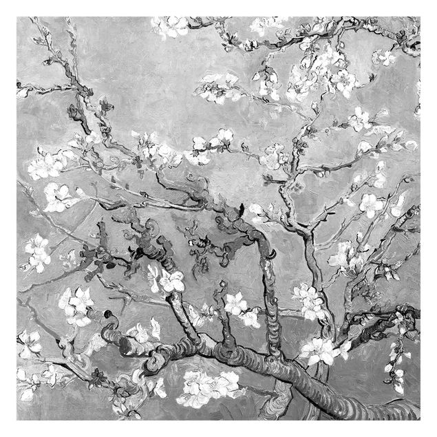 Konststilar Vincent Van Gogh - Almond Blossom Black And White