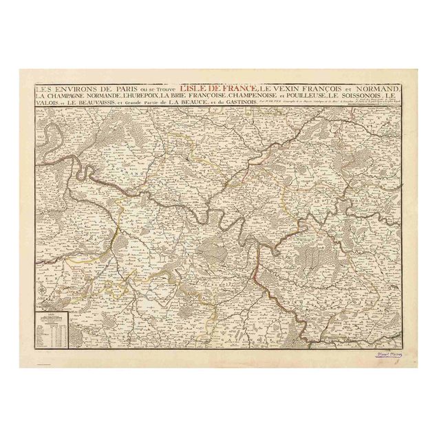 Tavlor Andrea Haase Vintage Map France