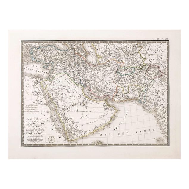 Tavlor Andrea Haase Vintage Map In The Middle East