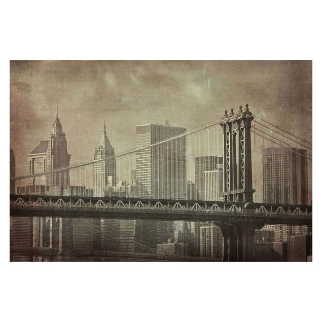 Fototapeter beige Vintage New york City
