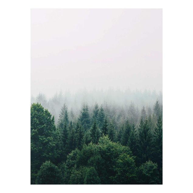 Tavlor natur Foggy Forest Twilight
