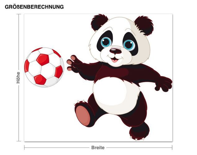 Autocolantes de parede futebol Football Panda