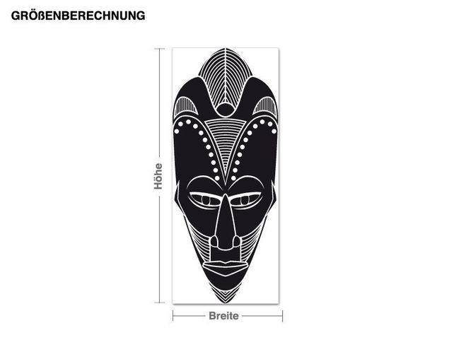 Autocolantes de parede África African warrior mask