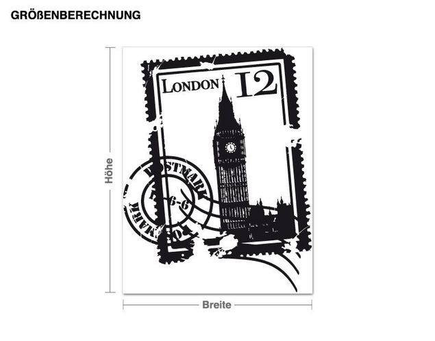 Wallstickers London Stamp London