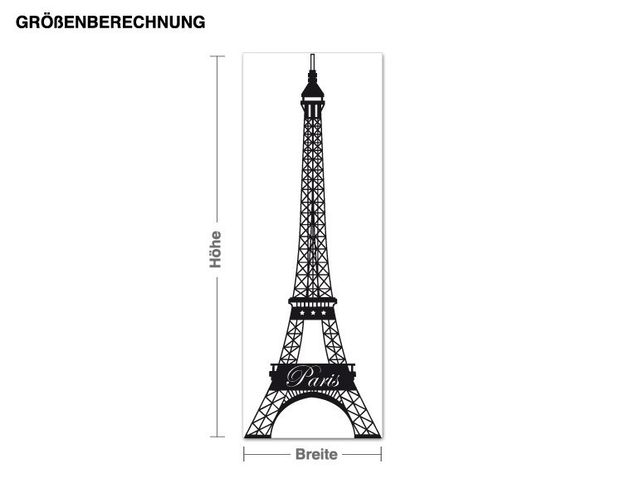 Autocolantes de parede Paris Eiffel Tower in Paris