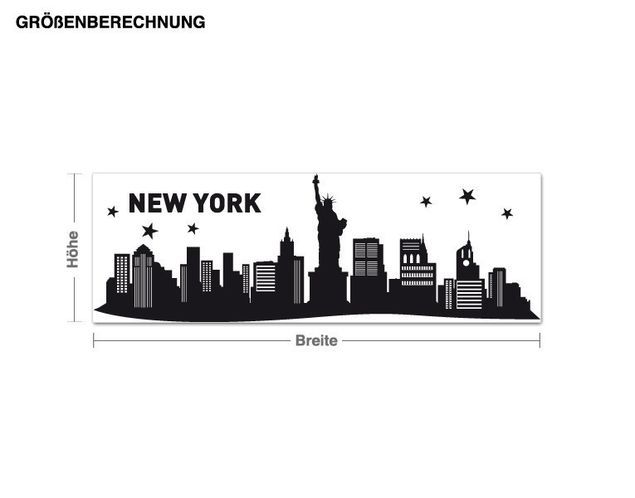 Autocolantes de parede América New York City Skyline