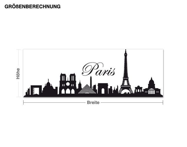 Autocolantes de parede Paris Paris skyline