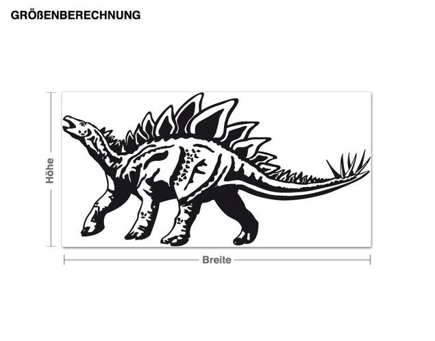 Wallstickers dinosaurier Stegosaurus