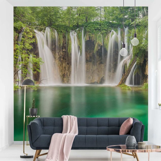 Tapeter modernt Waterfall Plitvice Lakes