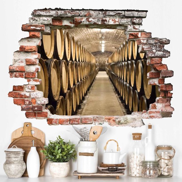 Autocolantes de parede 3D Wine cellar