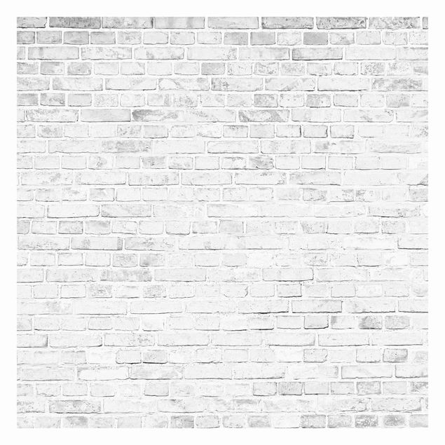 Fototapeter vit White Brick Wall