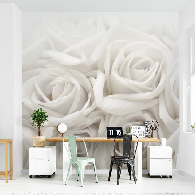 Tapeter modernt White Roses