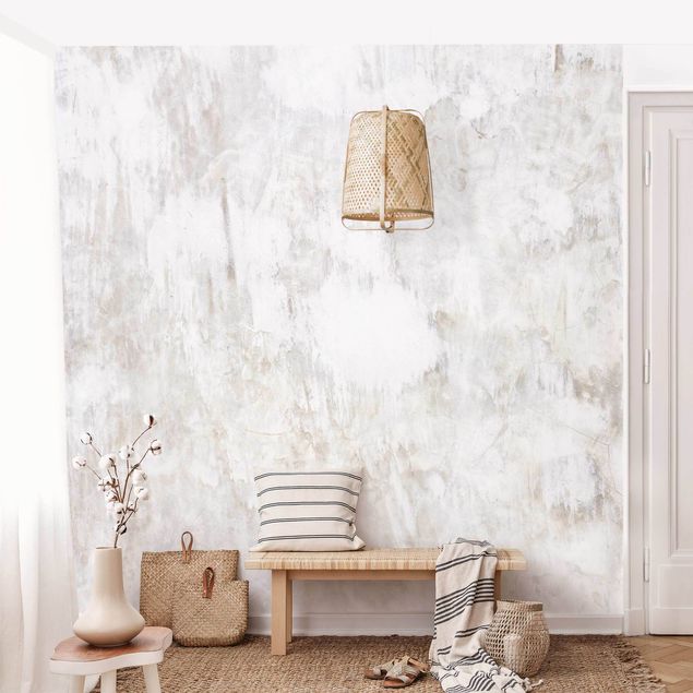 Tapeter modernt White Shabby Concrete Wall Painted