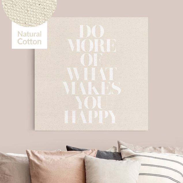 Canvastavlor ordspråk White Text - Do more of what makes you happy