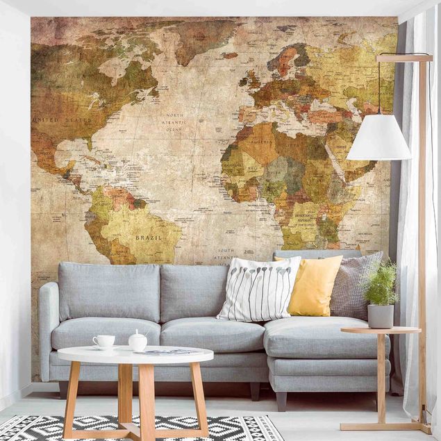 Kök dekoration World Map