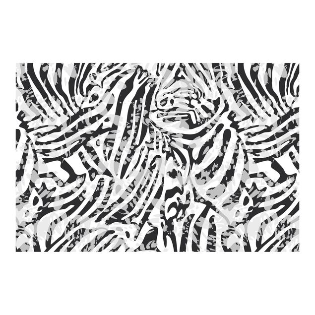 Tapeter Zebra Pattern In Shades Of Grey