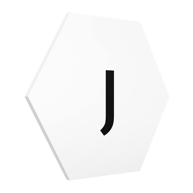 Tavlor modernt Letter White J
