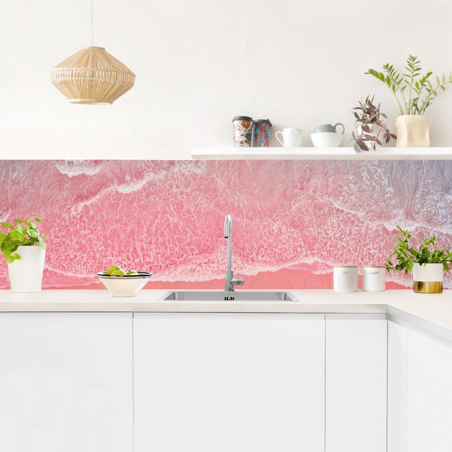 väggplatta kök Ocean In Pink