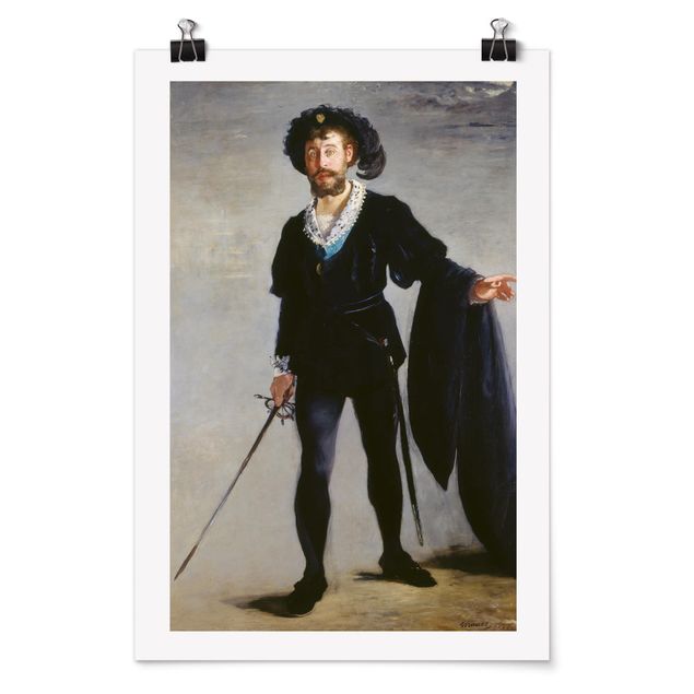 Konststilar Edouard Manet - Jean-Baptiste Faure in the Role of Hamlet