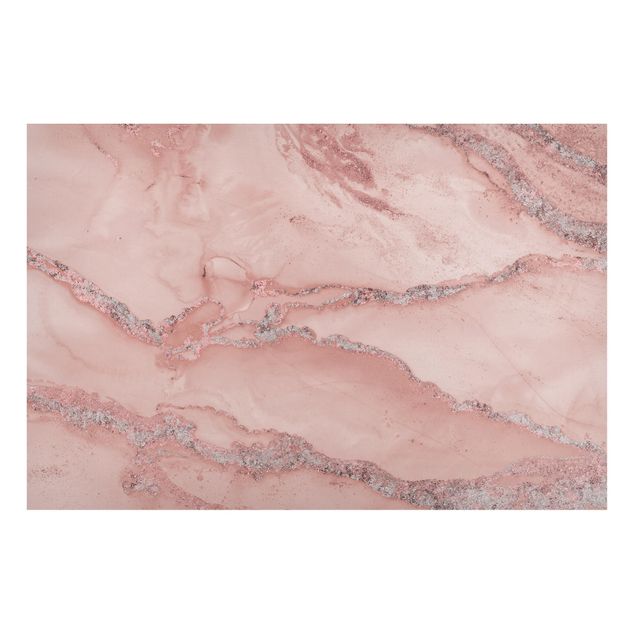 Magnettavla sten utseende Colour Experiments Marble Light Pink And Glitter
