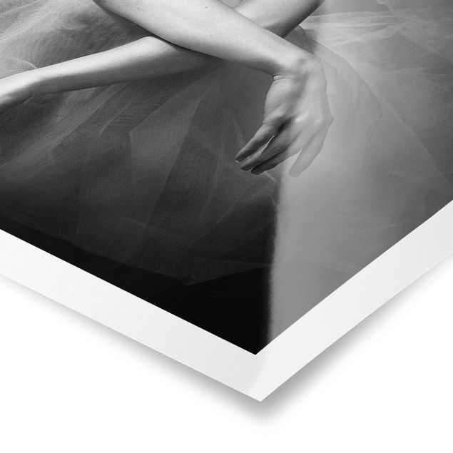 Tavlor svart och vitt The Hands Of A Ballerina