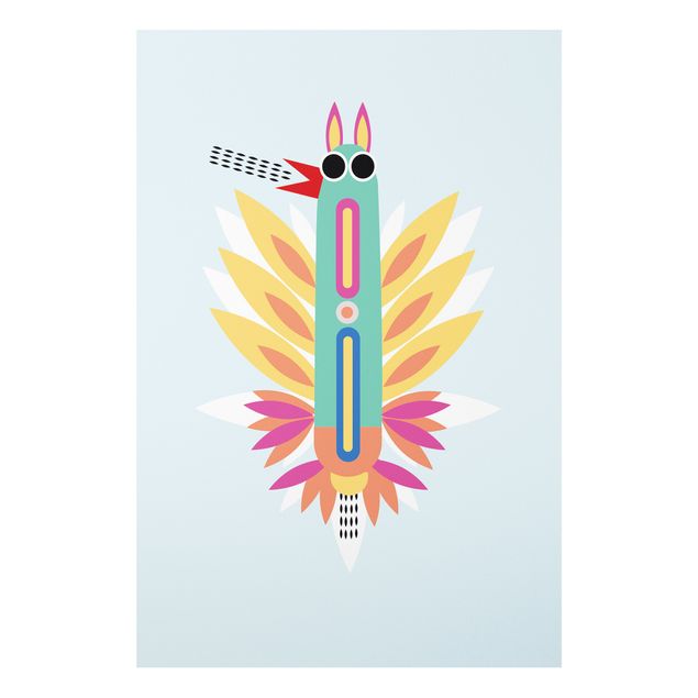 Tavlor indianer Collage Ethno Monster - Rooster