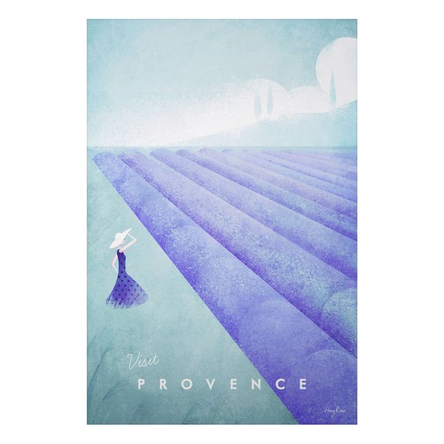 Tavlor arkitektur och skyline Travel Poster - Provence