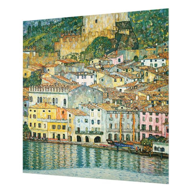 Tavlor Gustav Klimt Gustav Klimt - Malcesine On Lake Garda