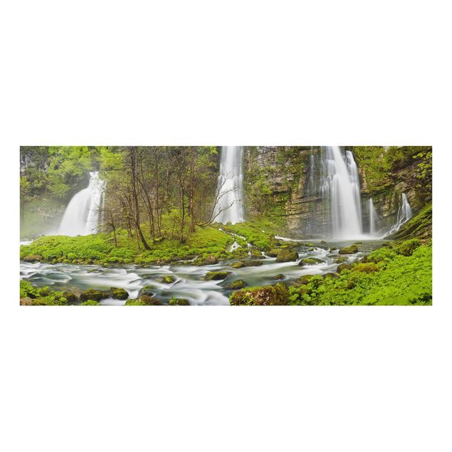 Tavlor natur Waterfalls Cascade De Flumen