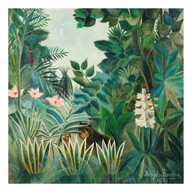 Tavlor träd Henri Rousseau - The Equatorial Jungle