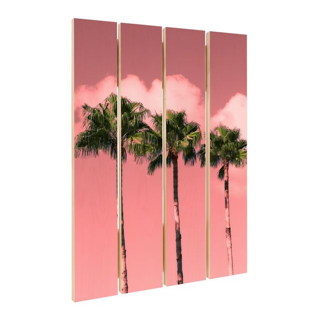 Tavlor Palm Trees Against Sky Pink