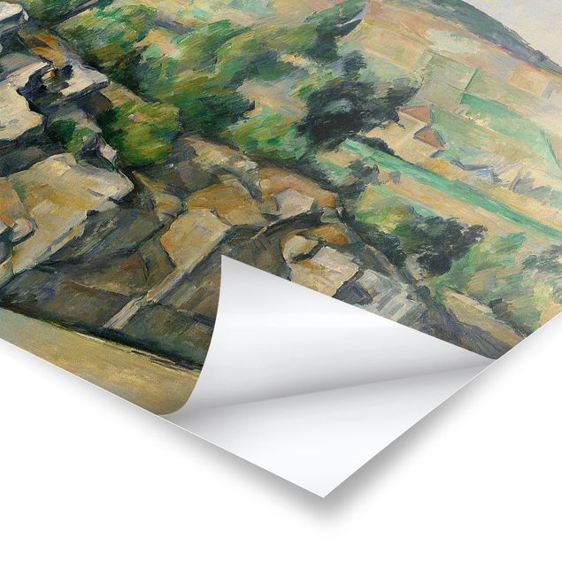Posters konstutskrifter Paul Cézanne - Hillside In Provence