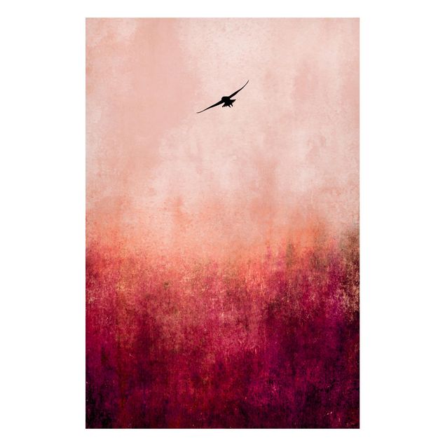 Tavlor landskap Bird In Sunset