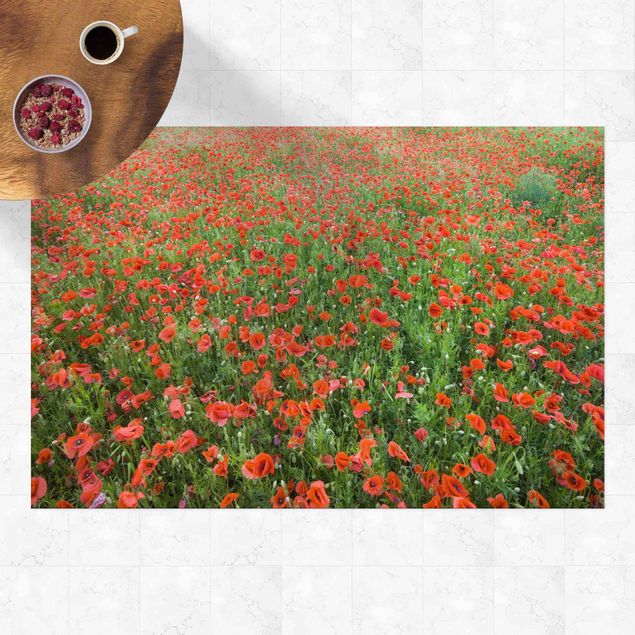 utomhusmattor Poppy Field