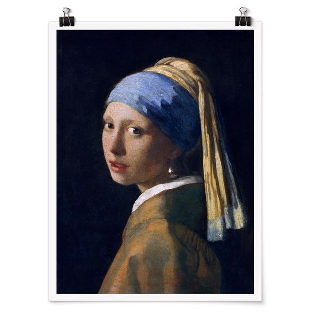 Posters konstutskrifter Jan Vermeer Van Delft - Girl With A Pearl Earring