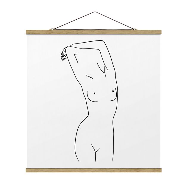 Tavlor konstutskrifter Line Art Nude Black And White