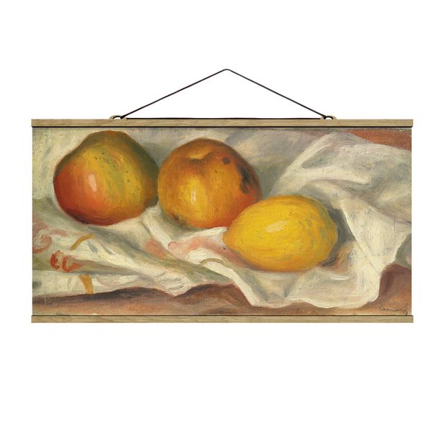 Konststilar Auguste Renoir - Two Apples And A Lemon