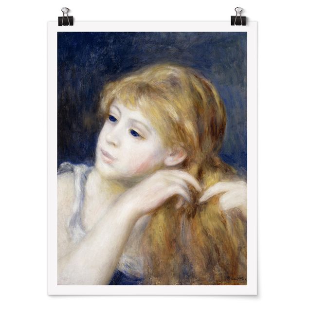 Konststilar Auguste Renoir - Head of a Young Woman