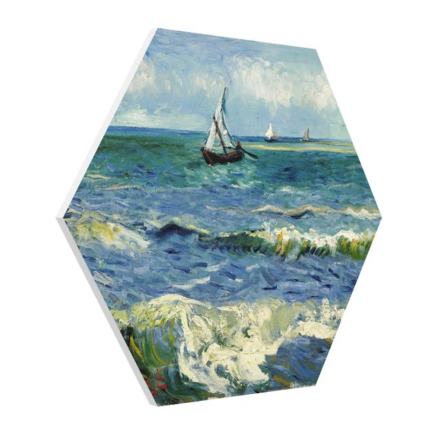 Konststilar Post Impressionism Vincent Van Gogh - Seascape Near Les Saintes-Maries-De-La-Mer
