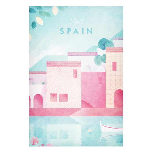 Tavlor arkitektur och skyline Travel Poster - Spain