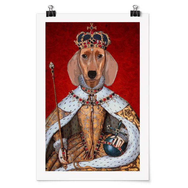 Posters djur Animal Portrait - Dachshund Queen