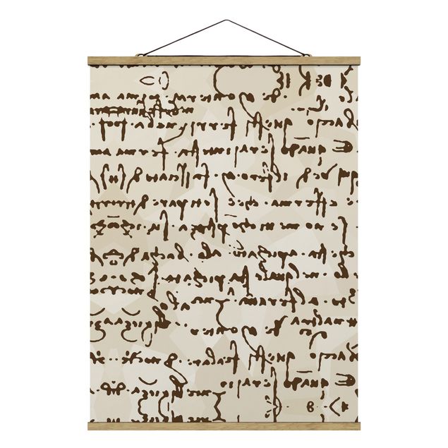 Tavlor modernt Da Vinci Manuscript