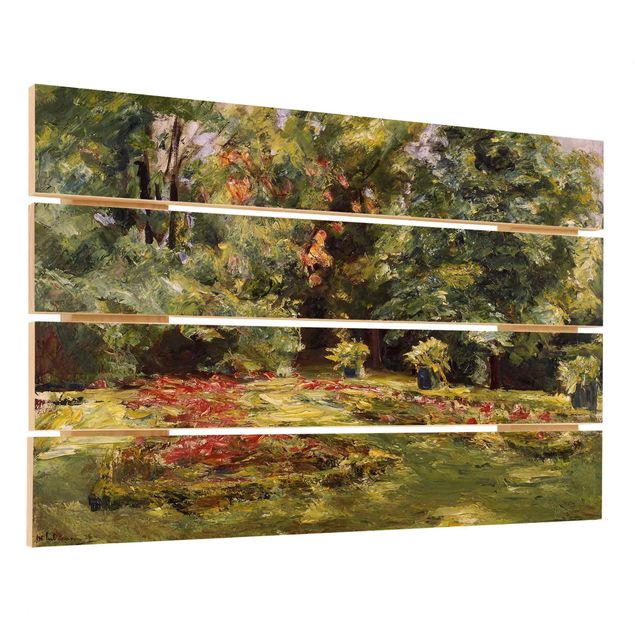 Trätavlor landskap Max Liebermann - Flower Terrace Wannseegarten